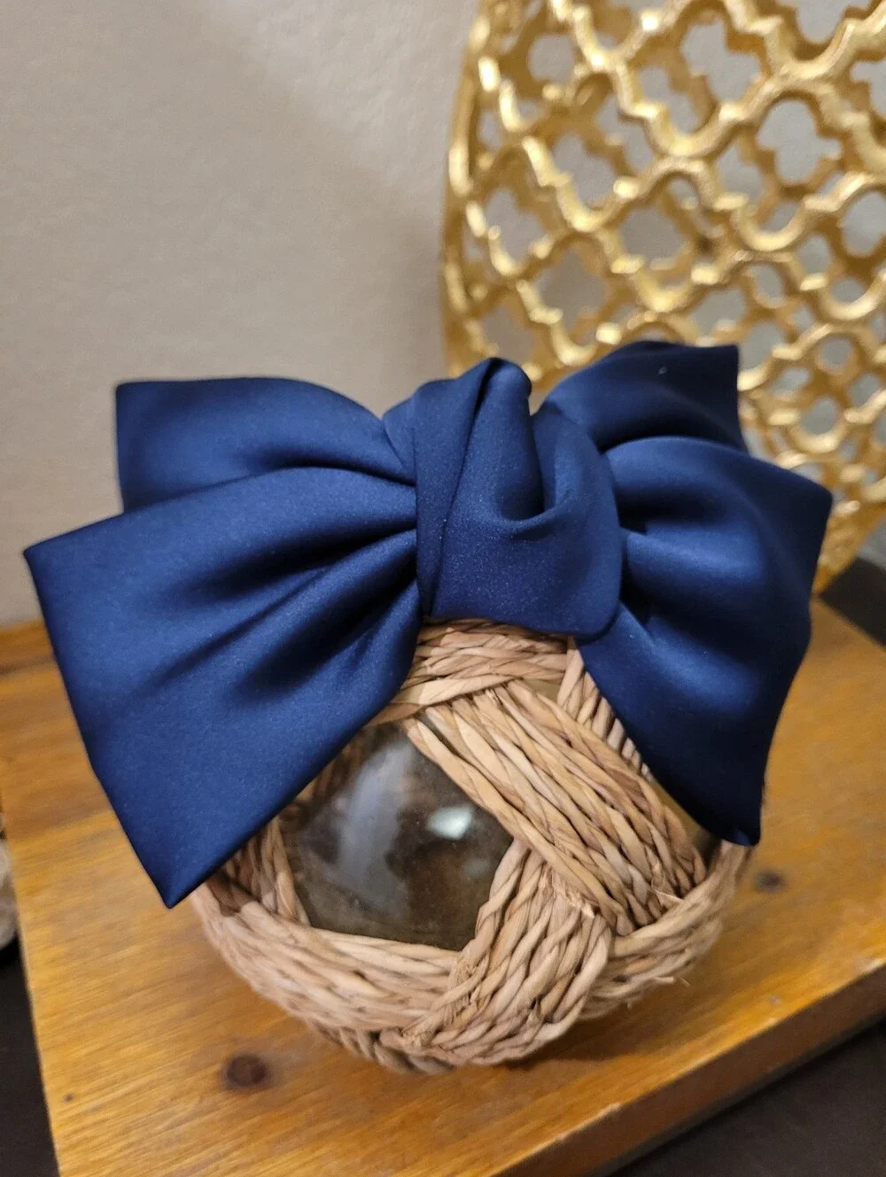 Free People Navy Bow Headband